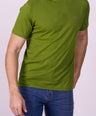 Crocodile Crew Neck T Shirt Green - Elm Green