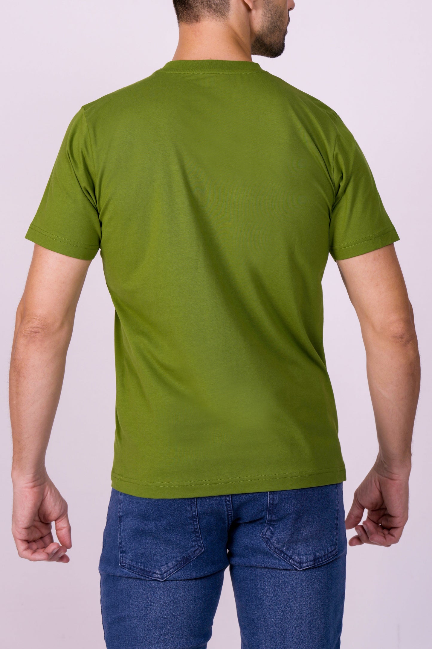Crocodile Crew Neck T Shirt Green - Elm Green