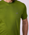 Crocodile Crew Neck T Shirt Green - Elm Green