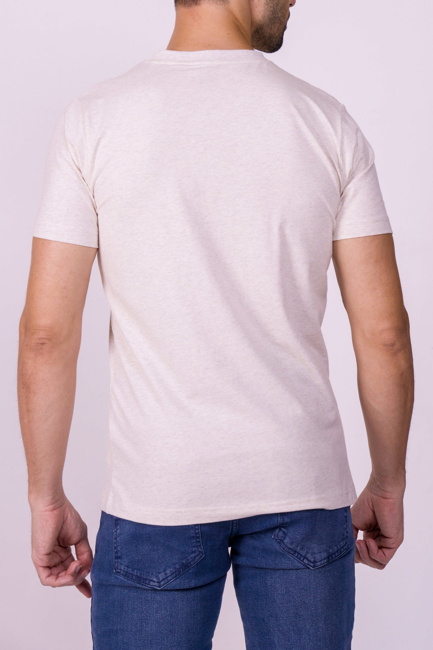 Crocodile Crew Neck  Action Fit Hs T Shirt White-Vapous Gray