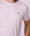 Crocodile Crew Neck  Action Fit Hs T Shirt White-Vapous Gray