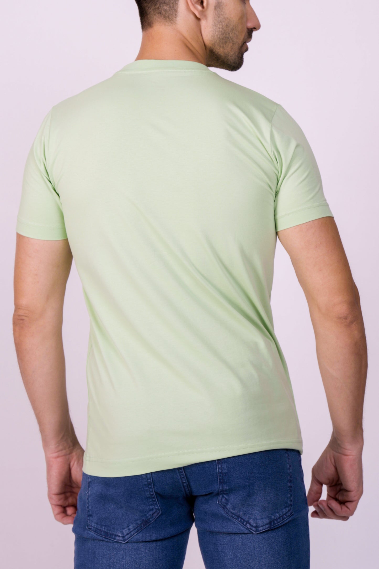 Crocodile Crew Neck  Action Fit Hs T Shirt Green - Pastel Green
