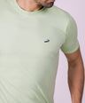 Crocodile Crew Neck  Action Fit Hs T Shirt Green - Pastel Green