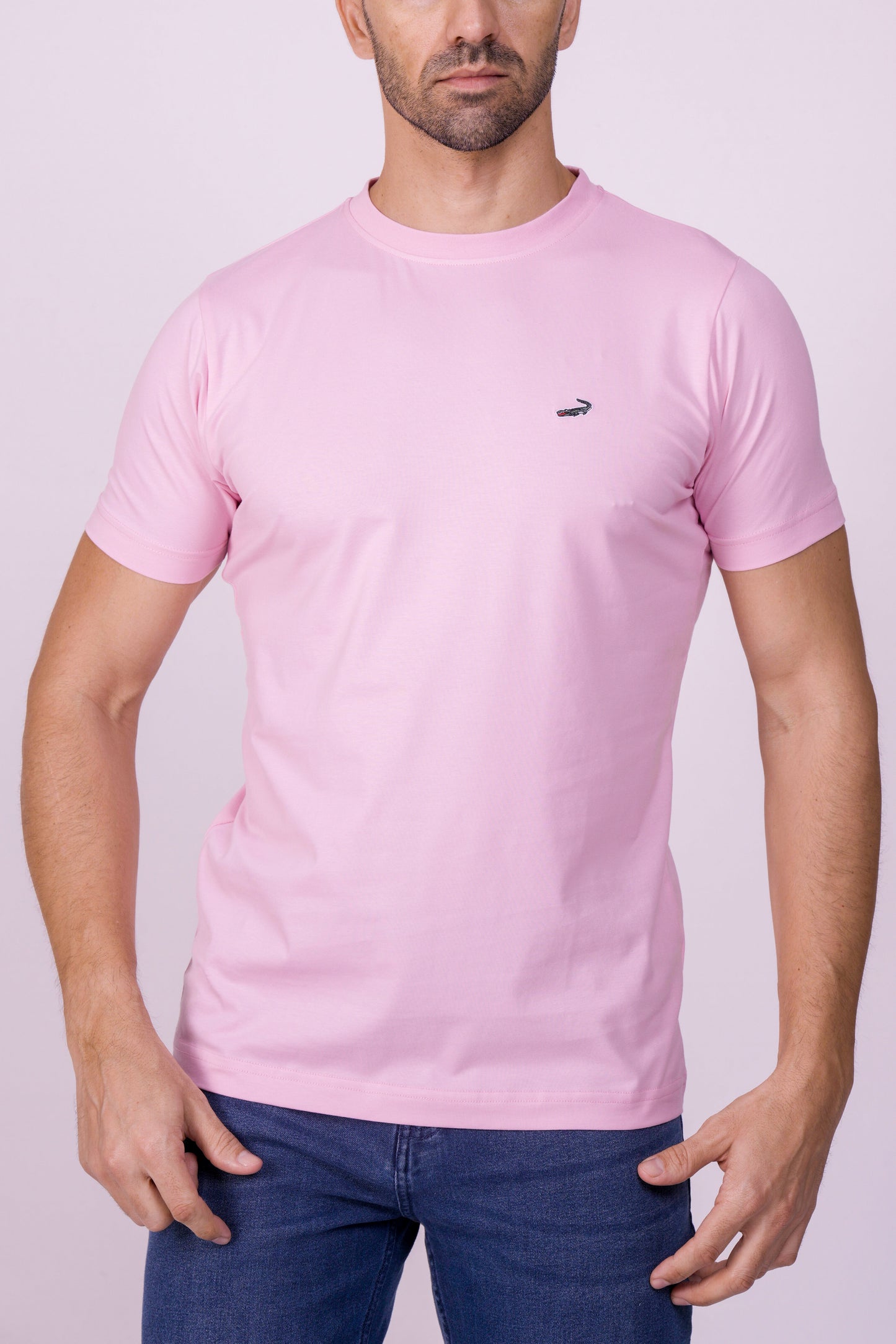 Crocodile Crew Neck  Action Fit Hs T Shirt Rose Shadow