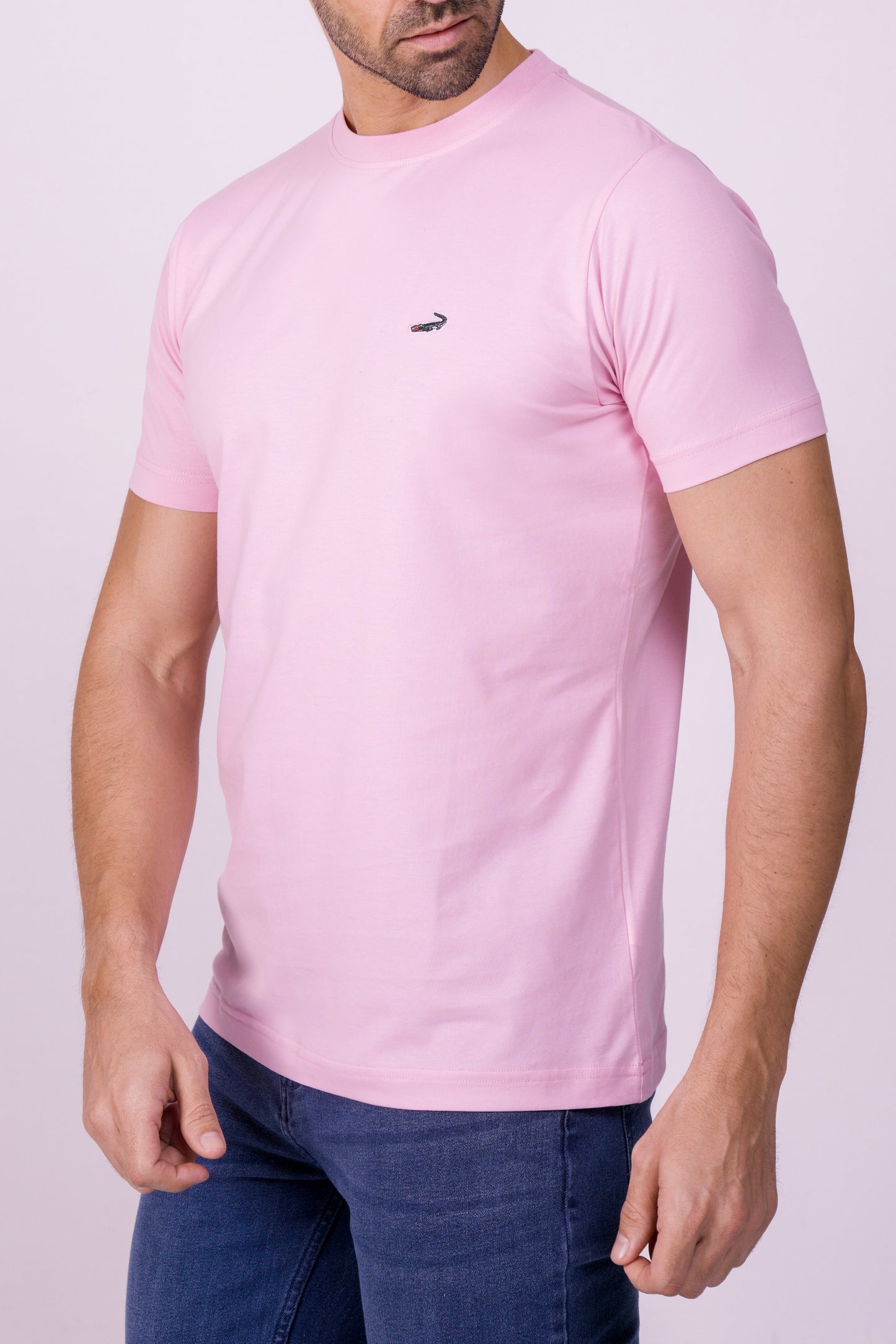 Crocodile Crew Neck  Action Fit Hs T Shirt Rose Shadow