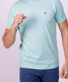 Crocodile Crew Neck  Action Fit Hs T Shirt Green - Biscay Green