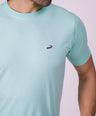 Crocodile Crew Neck  Action Fit Hs T Shirt Green - Biscay Green