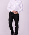 Crocodile Slim Fit  Work And Travel Fs Shirt Egret