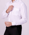 Crocodile Slim Fit  Work And Travel Fs Shirt Egret