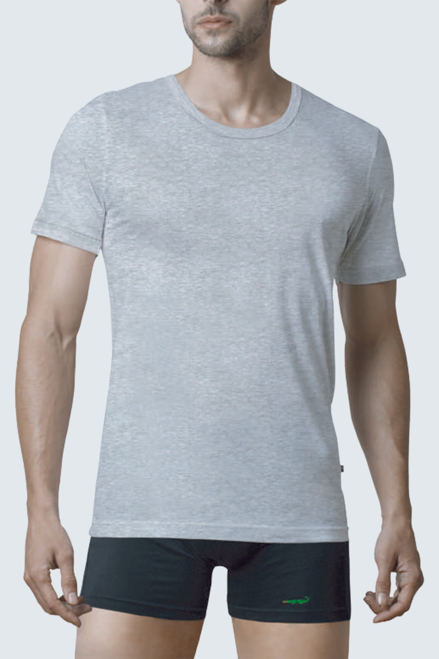 Crocodile Melange Vest Crew neck
