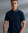 Slim Fit Short sleeves-Casual Polo - Dress Blue