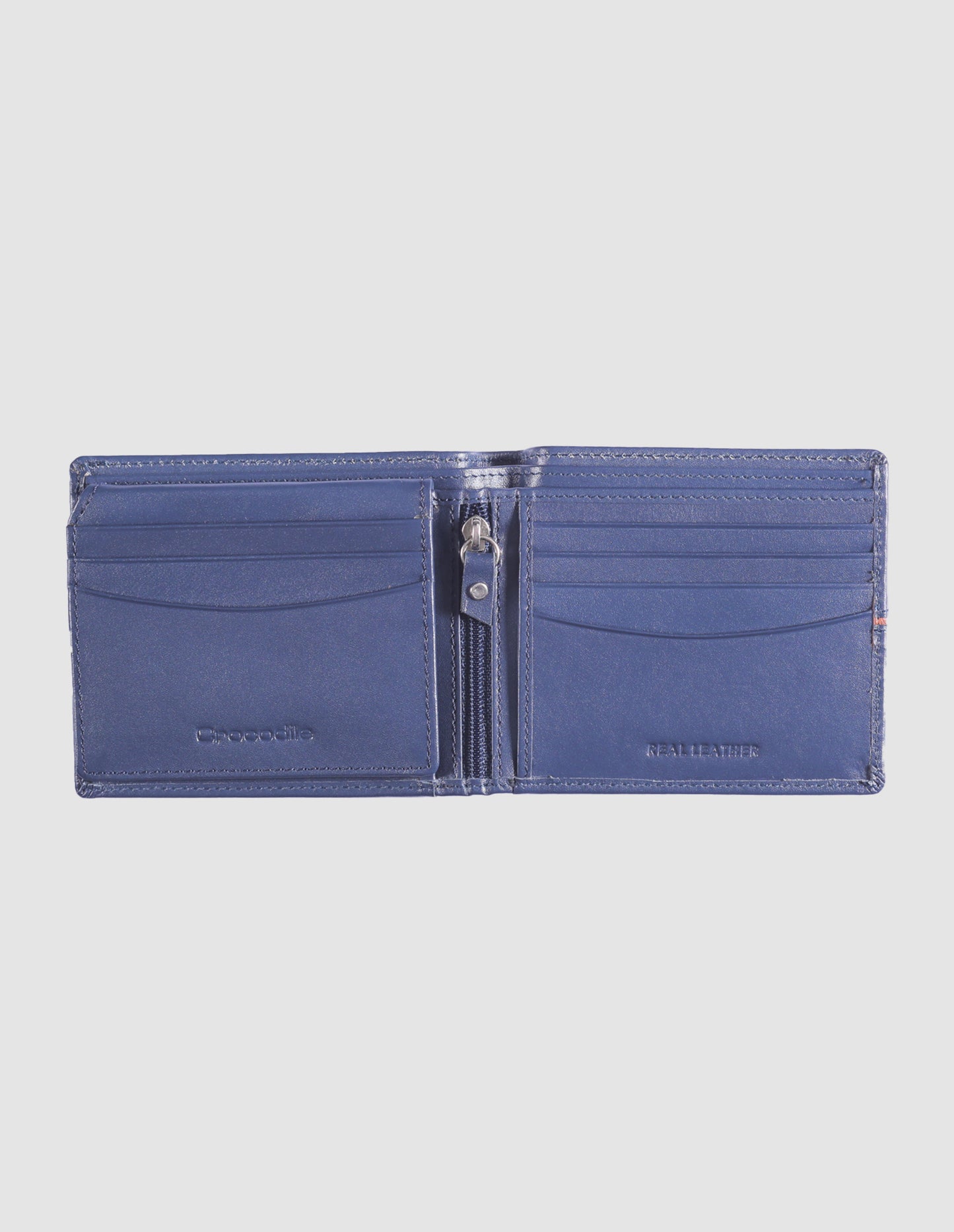 Leather wallet - Blue