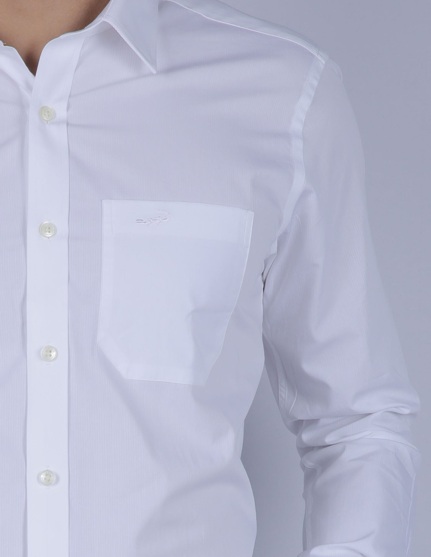 Formal Dobby Shirt - White