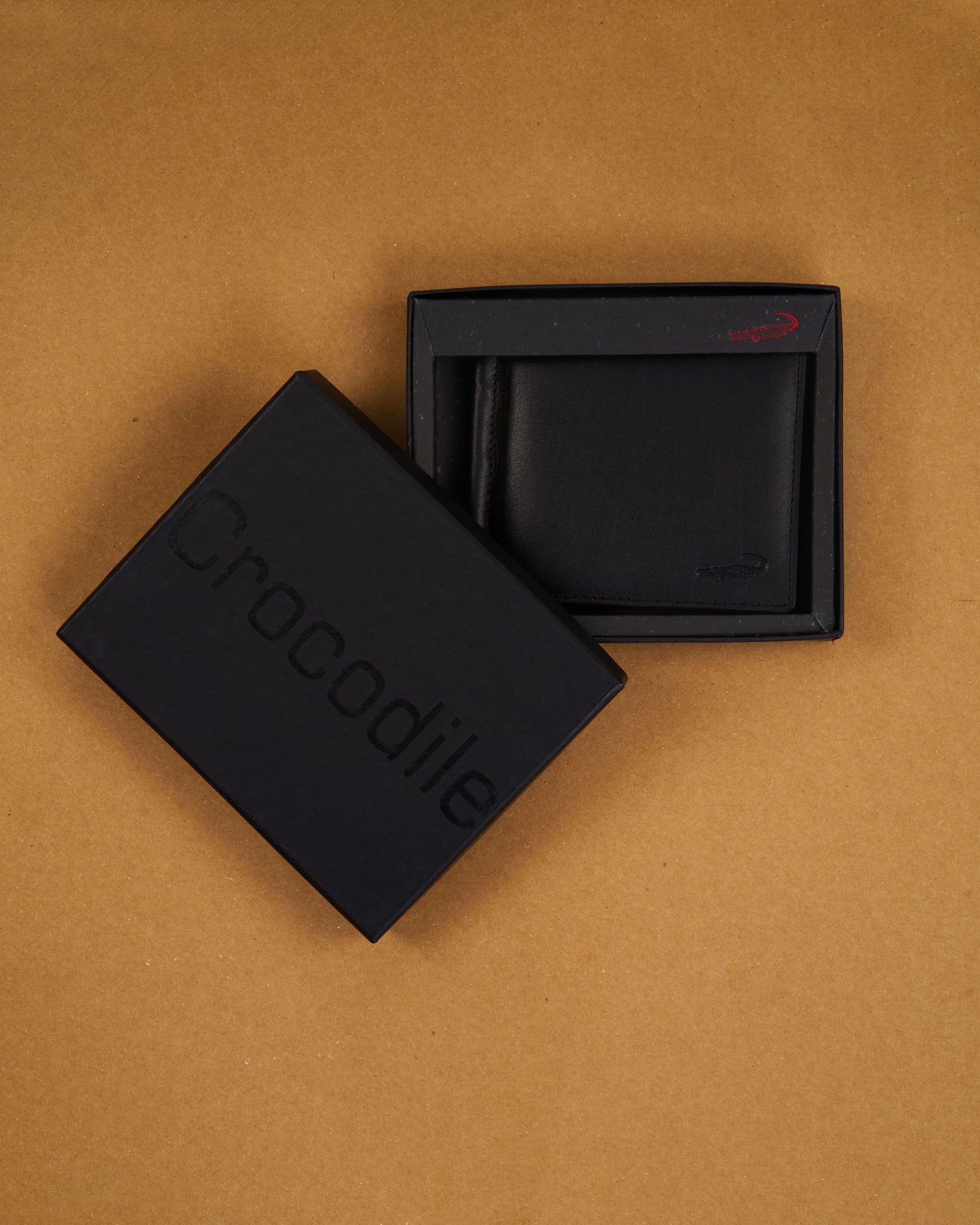 Bifold Leather Card Holder - Black