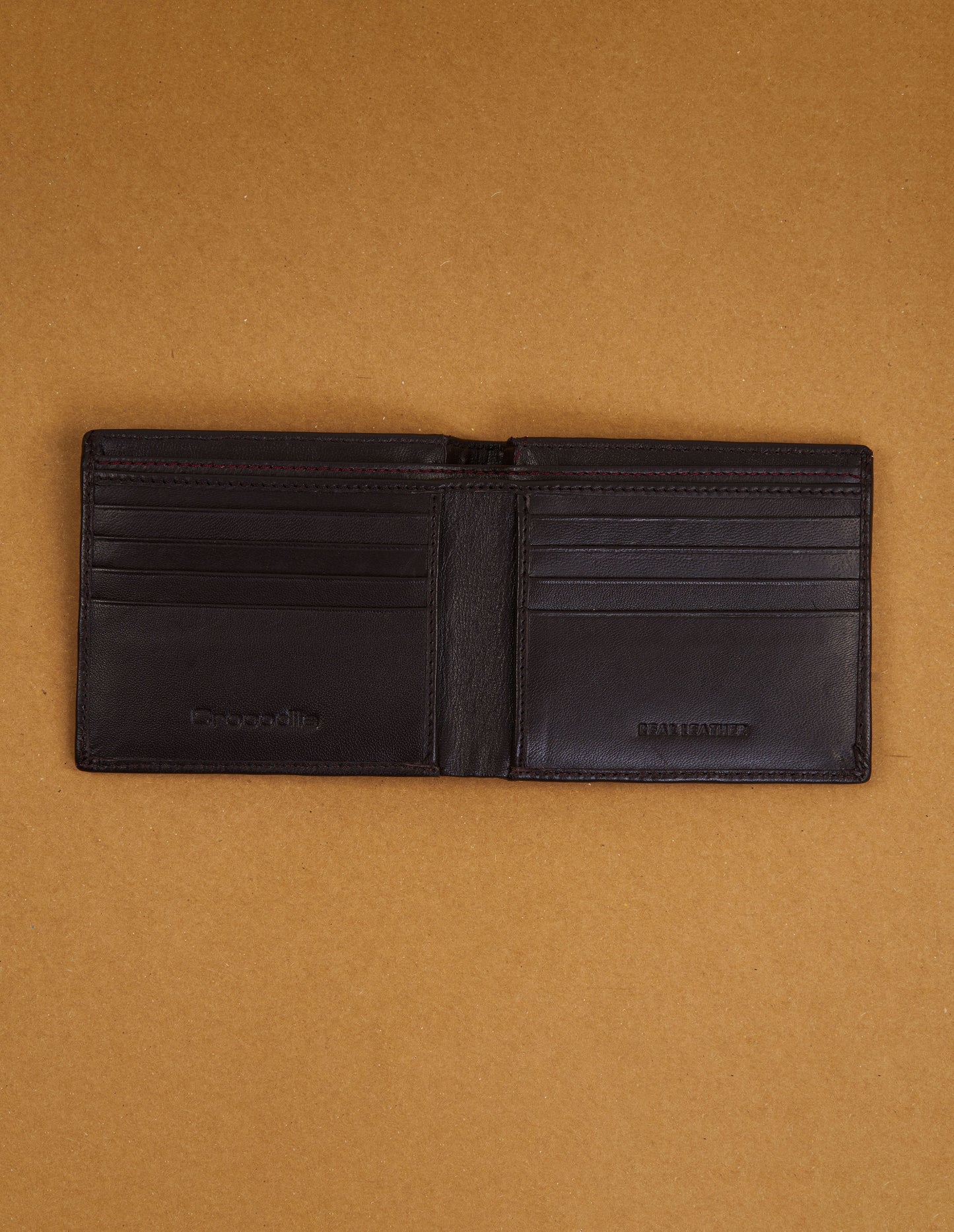 Bifold Leather wallet - Dark Brown
