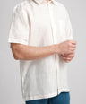 Leisure Fit Short Sleeves-Casual Shirts-Ivory White